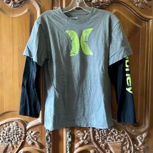 Hurley long sleeved t-shirt/ tight large